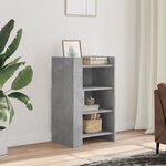 vidaXL Buffet gris béton 45x35x75 cm Bois d'ingénierie