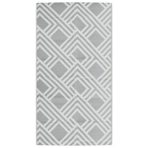 vidaXL Tapis d'extérieur ARAKIL gris 80 x 150 cm PP