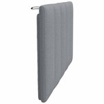 vidaXL Coussin de tête de lit gris clair 90 cm tissu