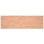vidaXL Dessus de bureau 180x55x2 5 cm bois massif de hêtre