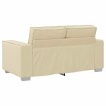 vidaXL Fauteuil canapé Crème 160 x 78 x 84 cm Cuir artificiel