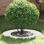 vidaXL Anneaux d'arbre plats 5 Pièces Blanc Ø40 / 70 cm Acier