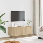 vidaXL Meuble TV Chêne sonoma 100x35x40 cm Bois d'ingénierie