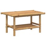 vidaXL Table basse 70x40x35 cm bambou