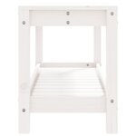 vidaXL Banc de jardin blanc 82 5x35x45 cm bois massif de pin