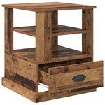 vidaXL Cabinet de chevet Bois ancien 50 x 50 x 60 cm Bois d'ingénierie
