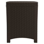 vidaXL Boîte de rangement de jardin 39x39x46 cm Rotin PP Marron