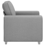 vidaXL Canapé avec coussin Gris nuage 100 x 77 x 82 cm tissu