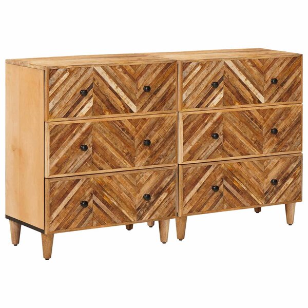 vidaXL Armoires de rangement 2 pc 60 x 33 5 x 75 cm Marron