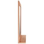 vidaXL Miroir mural 55x55 cm Bois massif de noyer