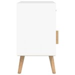 vidaXL Tables de chevet 2 Pièces blanc 40x30x55 cm bois d'ingénierie