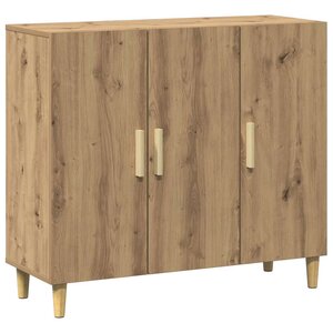 vidaXL Buffet chêne artisanal 90x34x80 cm bois d'ingénierie