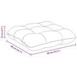 vidaXL Coussins de siège 4 Pièces Crème 40 x 40 cm