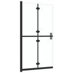 vidaXL Paroi de douche pliable Verre ESG transparent 90x190 cm