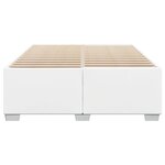 vidaXL Cadre de lit Blanc 160x200 cm Similicuir