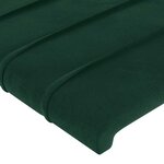 vidaXL Tête de lit Vert foncé 144 x 5 x 118/128 cm Velours