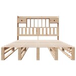 vidaXL Lit bibliothèque sans matelas 160x200 cm bois massif de pin