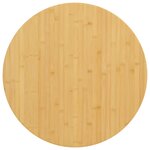 vidaXL Dessus de table Ø70x1 5 cm bambou