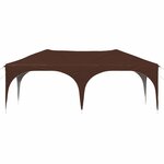 vidaXL Tente de fête pop-up 575 x 288 x 245 cm Marron Tissu Oxford
