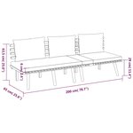 vidaXL Salon de jardin 4 Pièces avec coussins Bois d'acacia solide