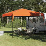 vidaXL Tente à auvent pop-up Orange 300 x 300 cm tissu