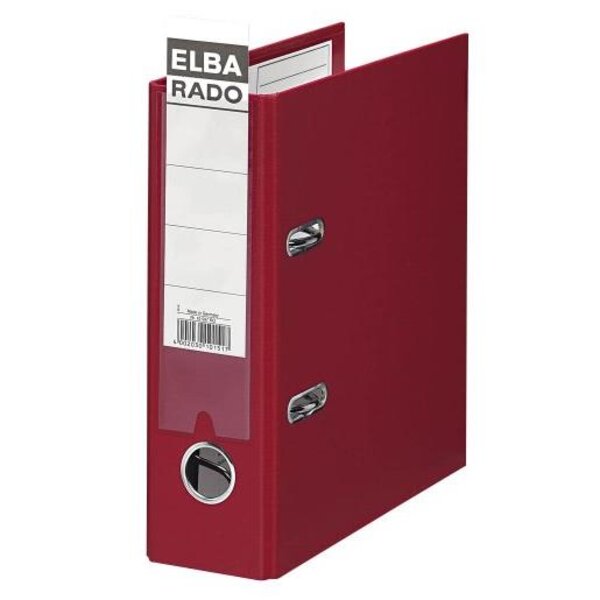 Classeur à levier rado plast A5 à la Française Dos de 75 mm Rouge ELBA