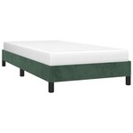 vidaXL Cadre de lit Vert foncé 90x200 cm Velours
