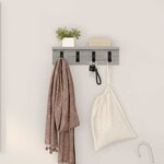 vidaXL Porte-manteau mural Sonoma gris 40 x 10.5 x 10.5 cm