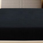 vidaXL Draps-housses Jersey 2 Pièces Noir 180x200 cm Coton
