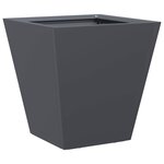 vidaXL Jardinière anthracite 30x30x30 cm acier