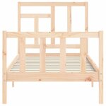 vidaXL Cadre de lit sans matelas 90x200 cm bois de pin massif