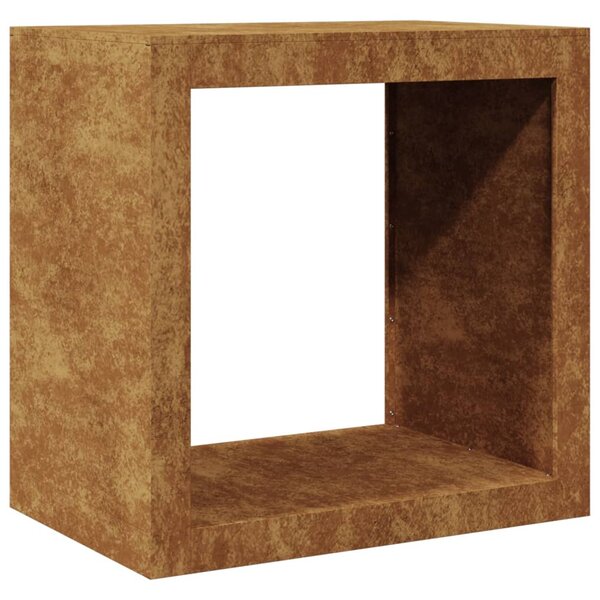 VidaXL Étagère à bois 60x40x60 cm acier résistant aux intempéries