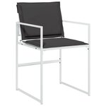 vidaXL Ensemble à manger de jardin avec coussins 11Pièces blanc textilène