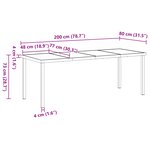 vidaXL Set de salle à manger de jardin 7 pièces avec coussins Rattan Poly Gris