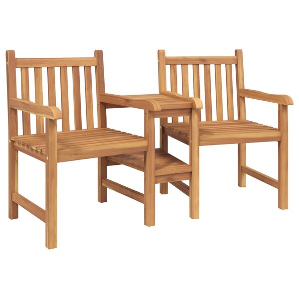 vidaXL Chaises de Jardin Marron 152 x 63 x 89 cm Bois de teck solide