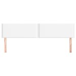 vidaXL Têtes de lit 2 Pièces Blanc 100x5x78/88 cm Similicuir