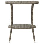 vidaXL Chaises inclinables de jardin lot de 2 et table résine tressée