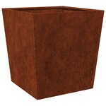 vidaXL Jardinière 50x50x50 cm acier résistant aux intempéries