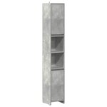 vidaXL Ensemble de meubles de salle de bain 4 Pièces gris béton