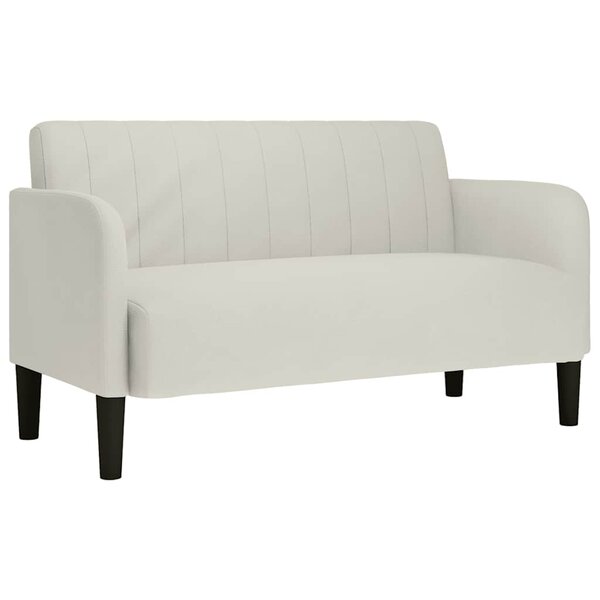 vidaXL Canapé causeuse crème 109 cm velours