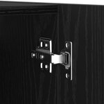 vidaXL Meuble TV mural en 5 pièces en chêne noir