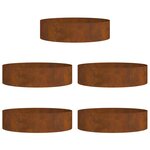 vidaXL Planteurs en acier corten Acier corten Grand