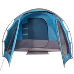 vidaXL Tente familiale tunnel 8 personnes bleu imperméable