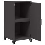 vidaXL Buffet noir 36x39x72 cm acier laminé à froid