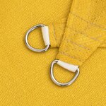 vidaXL Voile d'ombrage 160 g/m² carré jaune 5x5 m PEHD