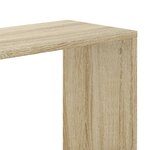 vidaXL Bibliothèque 5 niveaux chêne sonoma bois d'ingénierie