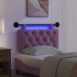 vidaXL Tête de lit suspendue Pourpre Velours
