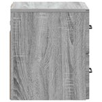 vidaXL Cabinet de chevet mural 2 pc Sonoma gris 34 5 x 33 x 40 cm