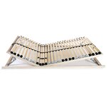 vidaXL Sommier à lattes sans matelas avec 28 lattes 7 zones 80x200 cm