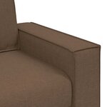 vidaXL Canapé 2 places Marron 120 cm Tissu